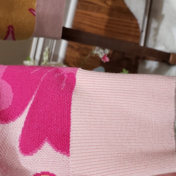 Nwt Willow & Wind medium sweater pink with yellow - Picture 5 of 15